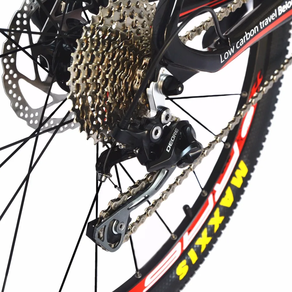 Excellent BEIOU Carbon 26-Inch Mountain Bike Hardtail MTB  S H I M A N O  M610 DEORE 30 Speed Ultralight RT Carbon Hubs Glossy CB018A 4