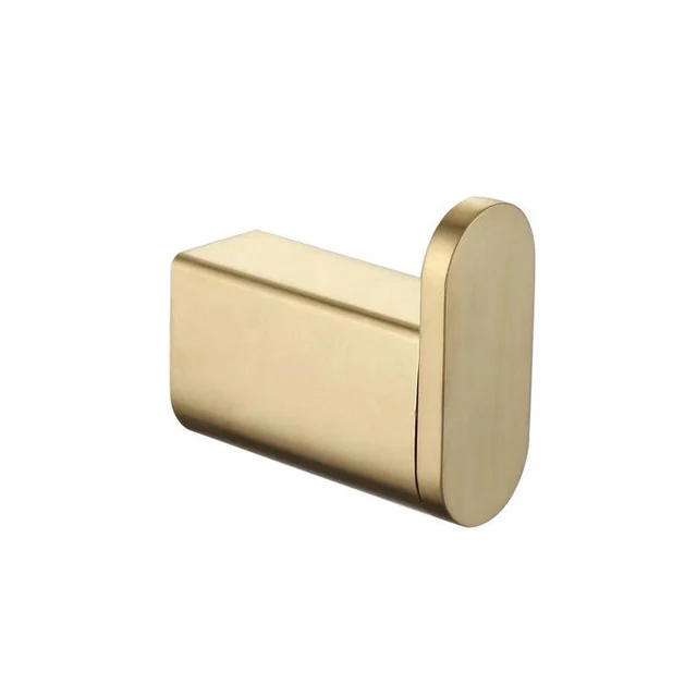 Newly Gold Bathroom Accessories Set Wall Mounted Towel Bar Holder Toilet Paper Holder Brushed Brushed Bathroom Hardware Set Robe Hook