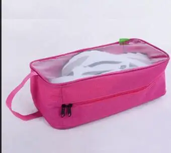 Высокое качество портативный водонепроницаемый мешок для хранения обуви путешествия Визуальный дышащий Органайзер,. Чехол для обуви - Цвет: rose red