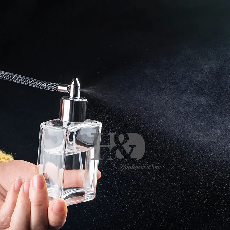 H& D женские подарки 50 мл модный портативный прозрачный стеклянный флакон духов с длинным распылителем пустой распылитель для парфюмерии косметический чехол для путешествий