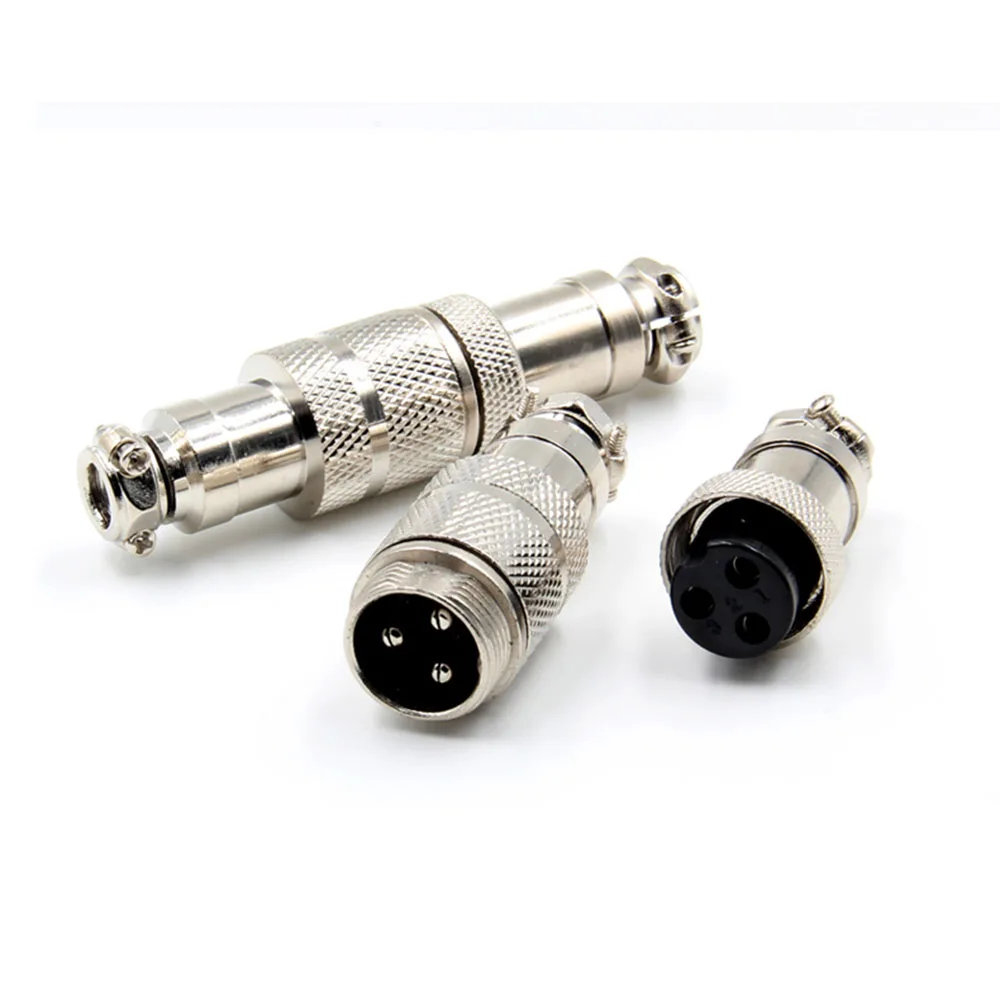 

1Set GX16 16mm Male Female Aviation Connecting Connector Screw Butt Joint Type Aviation Connecting Male Female Connector 1-9Pin