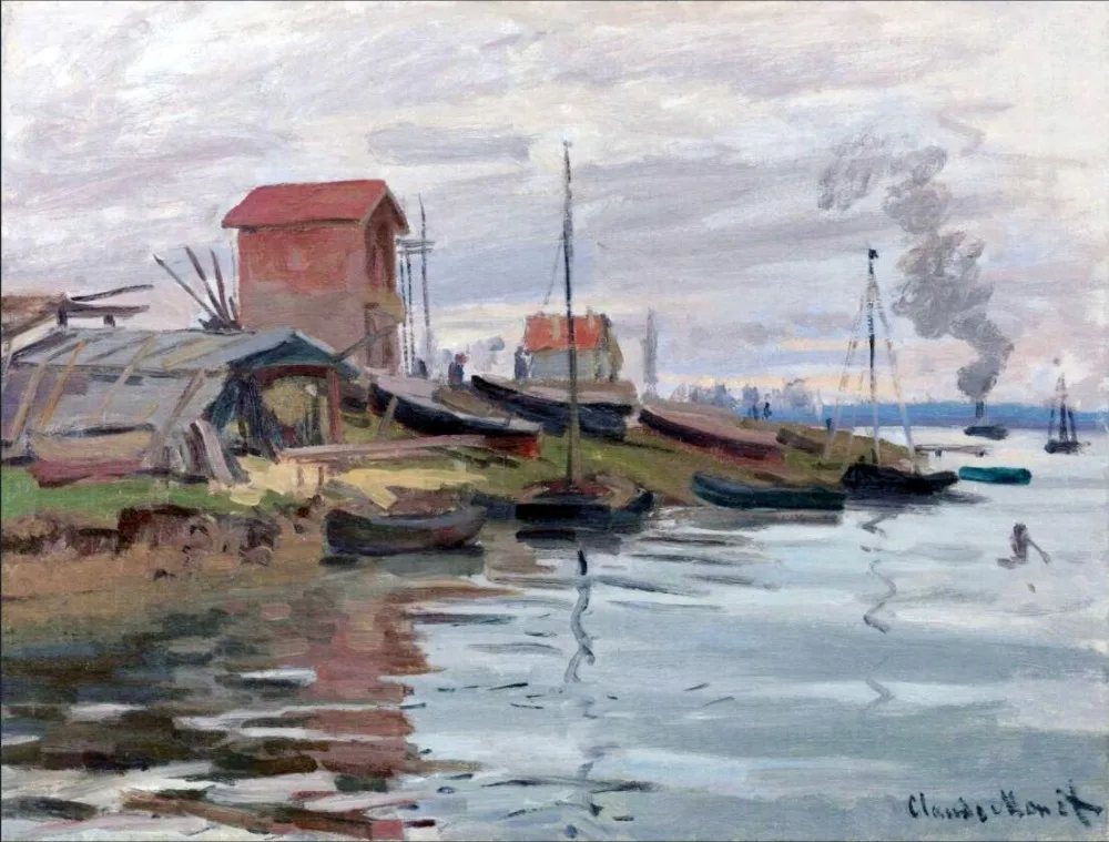 

Высокое качество картина маслом холст репродукции сена на Petit-Gennevilliers (1872) Клода монета ручная роспись