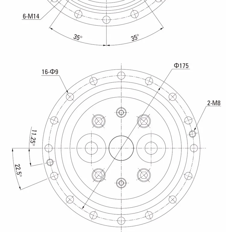 ZD мотор 280BX-E RV редуктор Роботизированный манипулятор шарнирный редуктор специальный циклоидальный вертушка редуктор