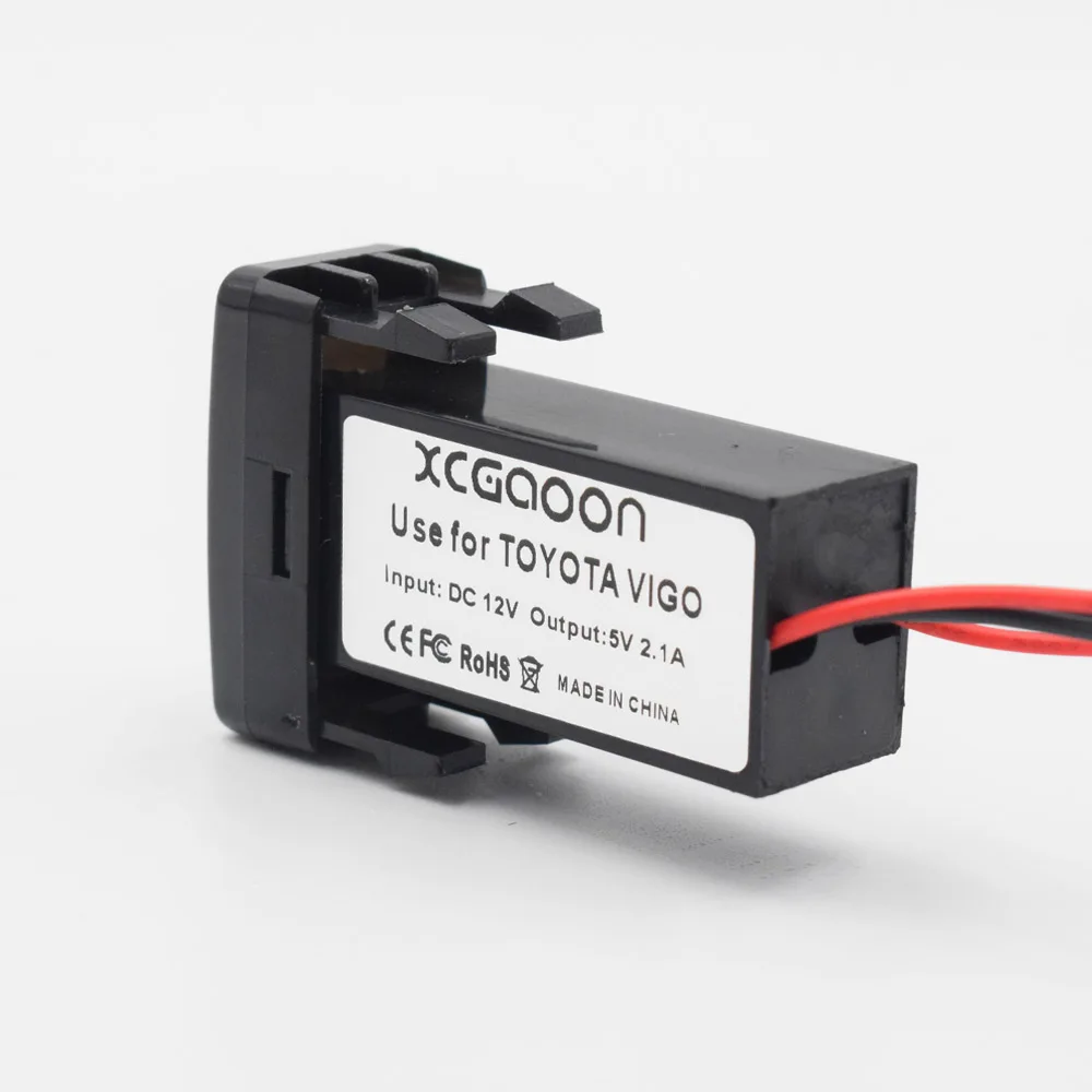 XCGaoon Специальный 5 в 2.1A 2 USB интерфейс разъем зарядное устройство адаптер для TOYOTA Hilux VIGO Зарядка для iPhone смартфон gps DVR