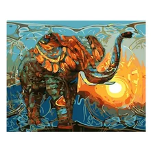 1 шт. картина по номерам без рамы канва для DIY декоративные картины маслом живопись Настенная живопись для детей взрослых начинающих учащихся