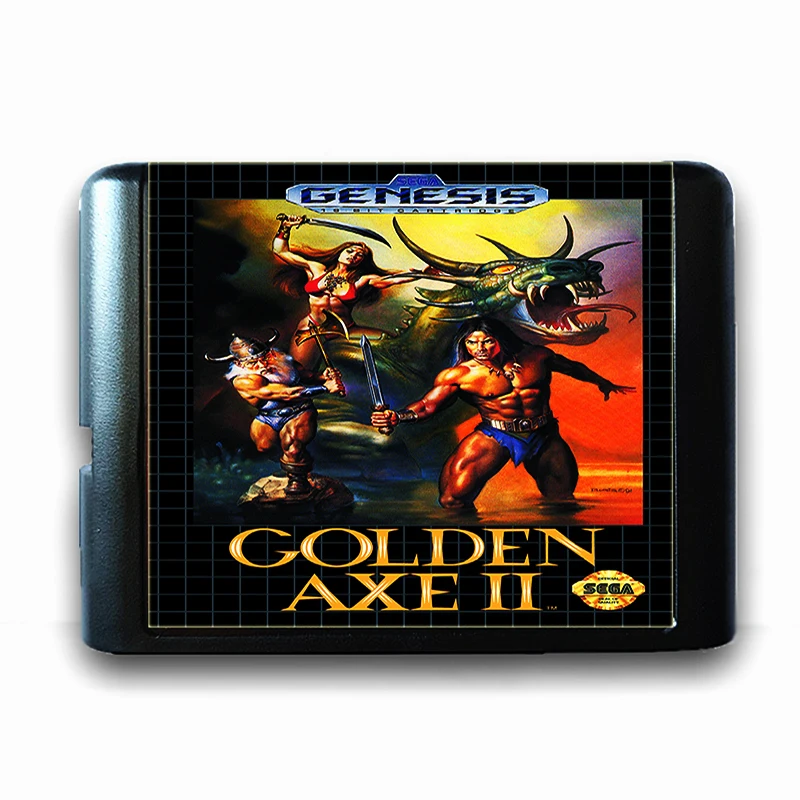 Golden Axe 2 для 16 битной игровой карты Sega MD Mega Drive видеоигровой консоли Genesis PAL USA