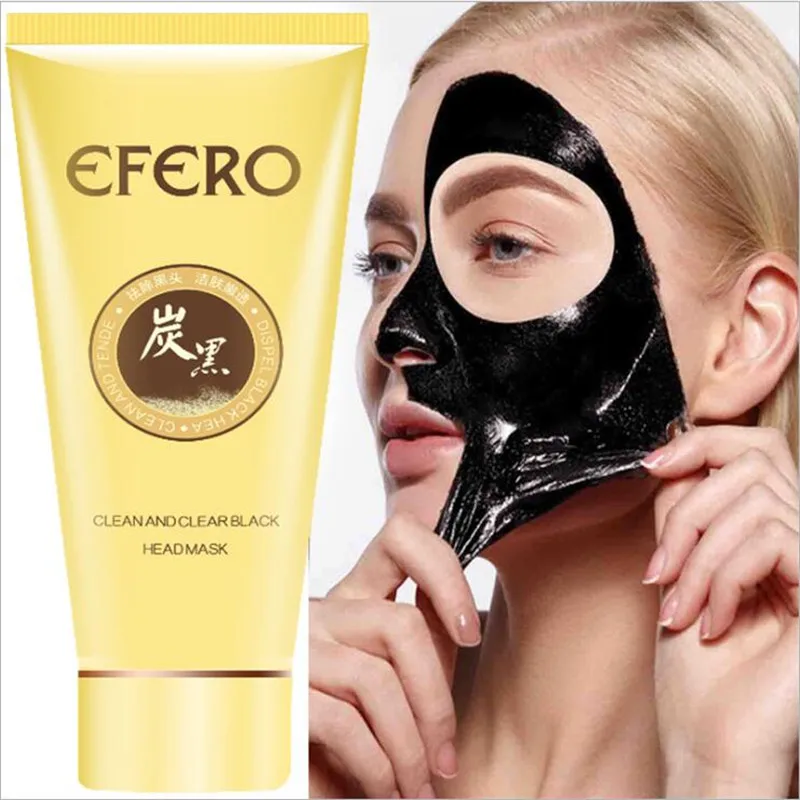 

Black Mask Nose Blackhead Remover Face Mask Peel Off Black Head Acne Treatments Deep Clean Skin Care Charcoal Mask 