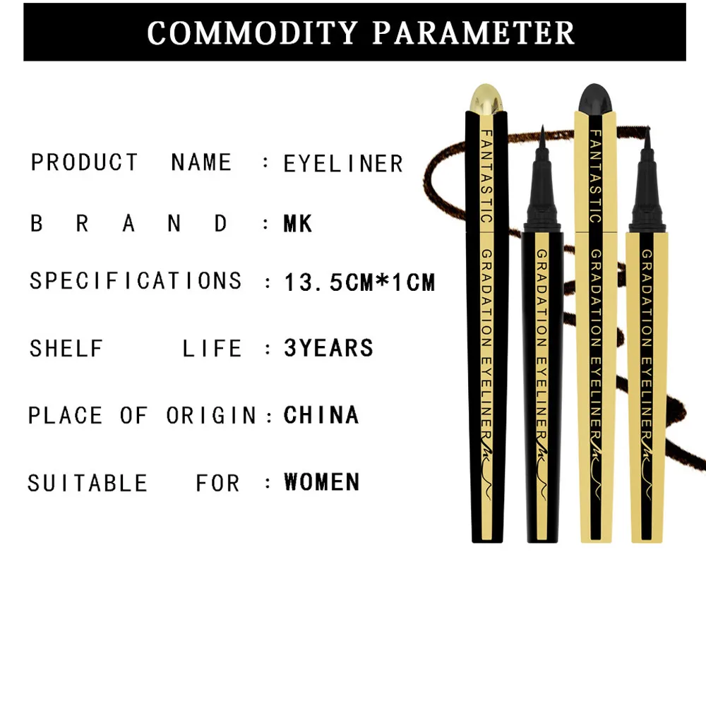 Black Eyeliner Waterproof Liquid Eyeliner Make Up Beauty Cosmetic Long-lasting Eye Liner Pencil Makeup Tools For Women maquiagem