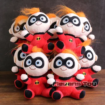 

The Incredibles 2 Helen Dash Jack Jack Parr Mini Plush Pendants Soft Stuffed Toys Dolls 10pcs/lot