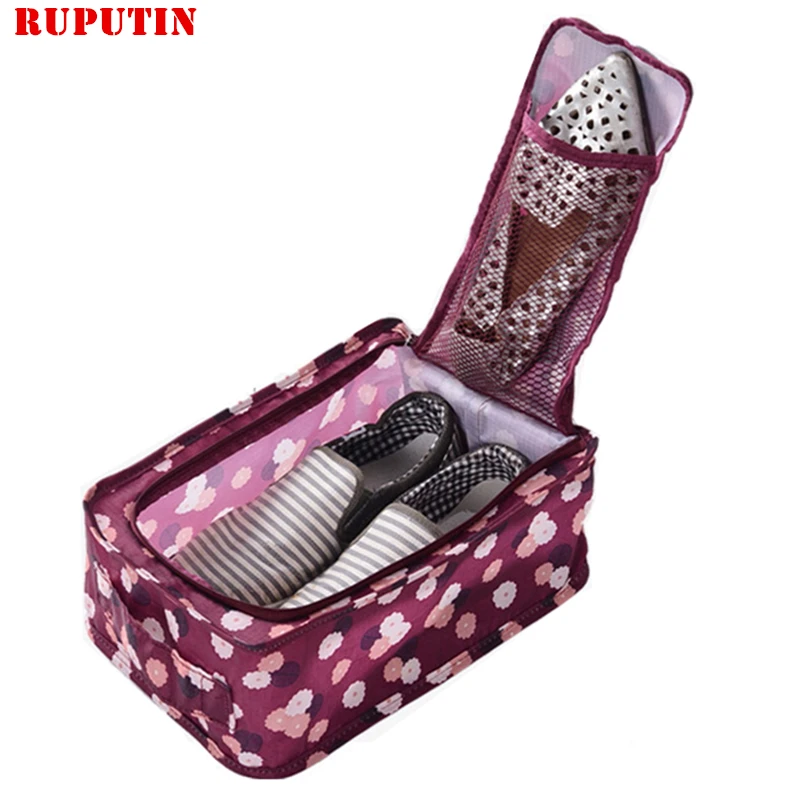 

RUPUTIN Portable Women Men Travel Shoes Bag High Capacity Folding Shoes Organizer Bag Travel Accessories Shoes Finishing Package