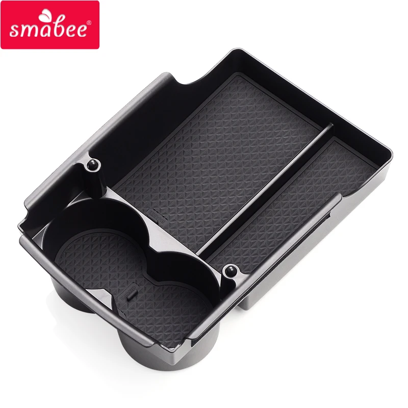 smabee Car central armrest box For Tesla MODEL X MODEL S Interior Accessories Stowing Tidying Center Console Organizer BLACK