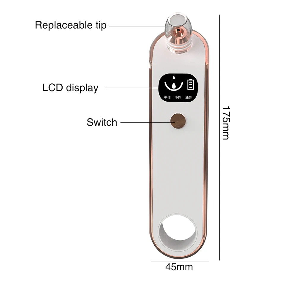 Уход за кожей пор прибор для вакуумной чистки угрей для удаления прыщей Удаление прыщей вакуумный всасывающий инструмент Удаление прыщей