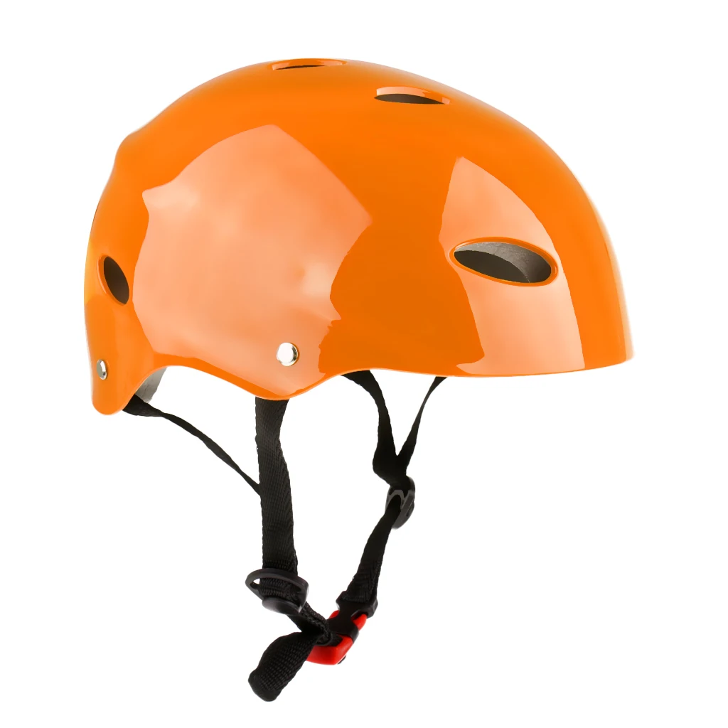 Сверхлегкий ABS шлем безопасности для водных видов спорта и вентиляционные отверстия для Вейкборда каяк каноэ лодка Дрифтинг серфинг Парусная доска S/M/L - Цвет: Orange