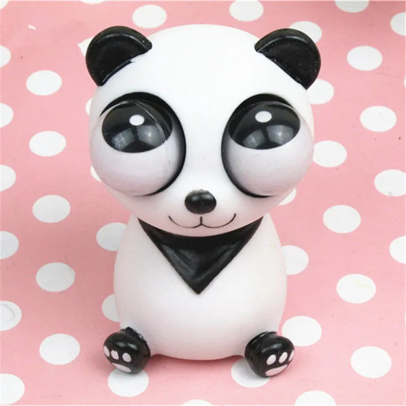 

Pop Out Eyes Doll Funny Cartoon Panda Bear Woif model Squeeze Antistress Toy Stress Relief Venting Joking Toy Decoration Gift