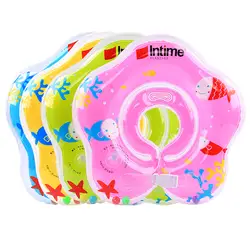 Новый Милый ребенок бассейн шеи Float Детские Банные кольцо Регулируемый безопасности 1-18 месяцев оптовая продажа и доставка