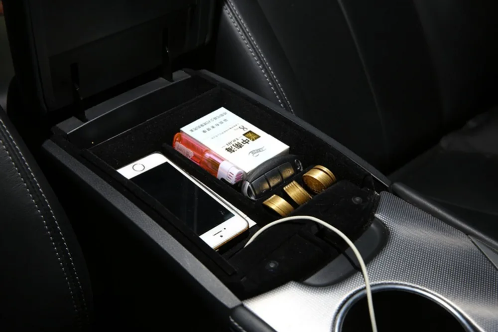 Car Armrest Box Door Storage Box For Infiniti Q50 QX50 Car Interior