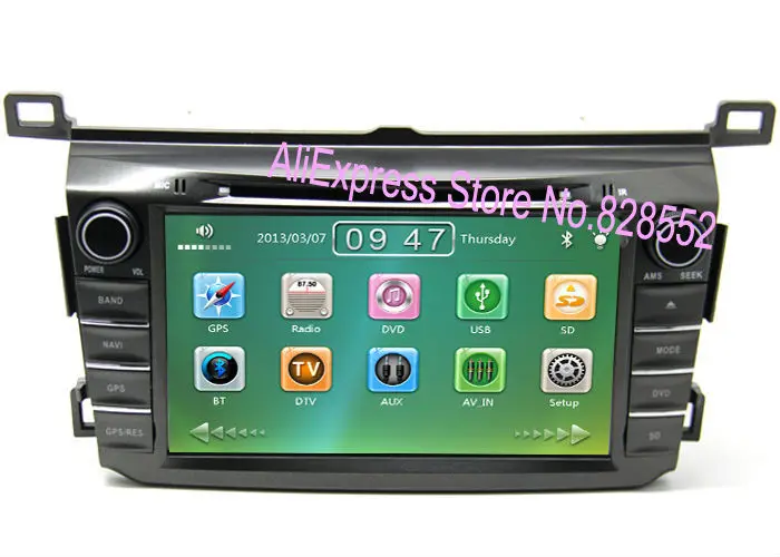 Cheap Free Shipping Good Quality Car DVD Player For Toyota Rav4 2013 2014 GPS Navigation Radio With Video Player+Free GPS Map Card 0