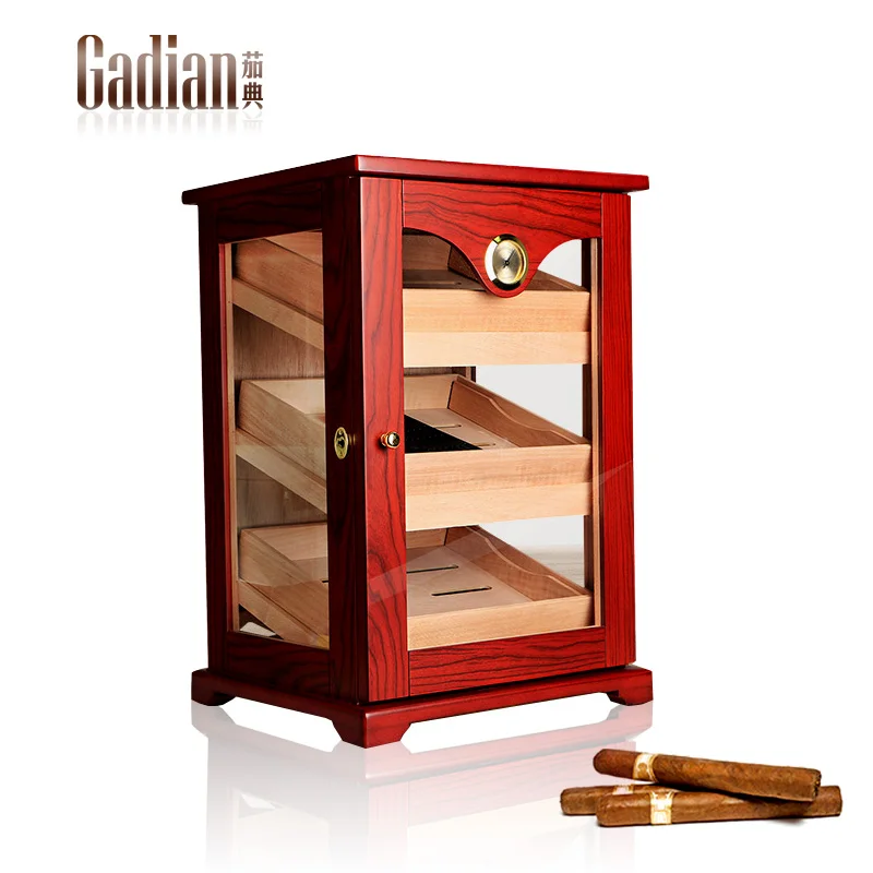 Luxury Cigar Cedar wood humidor box 100ct. Cigars mass storage