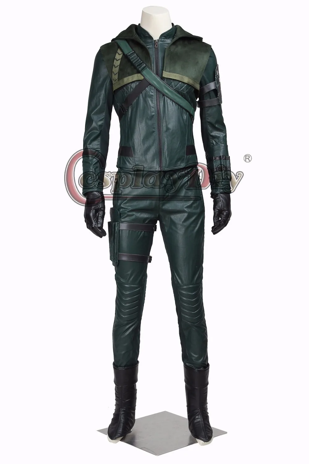 Cosplaydiy Green Arrow Season 3 Cosplay Costume Superhero Oliver Queen Green Arrow Leather Halloween Costumes For Adult Men Cosplay Costume Costumes For Adultshalloween Costume Aliexpress