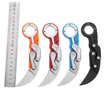 

karambit knife Colorful handle folding knife Tactical EDC Tool outdoor camping survival exploration pocket knife