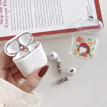 Для AirPods случае 3D мультяшный наушник чехол для Apple Airpods 2 забавные интимные аксессуары защитную крышку с палец кольцо ремень