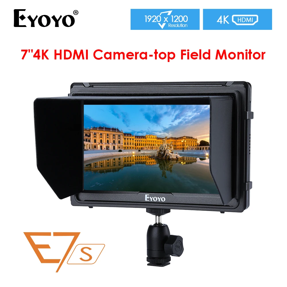 

E7S 7" Inch IPS 1920x1200 HDMI On Camera Field Monitor Support 4K Input Output Video Monitor for DSLR Canon Nikon Sony