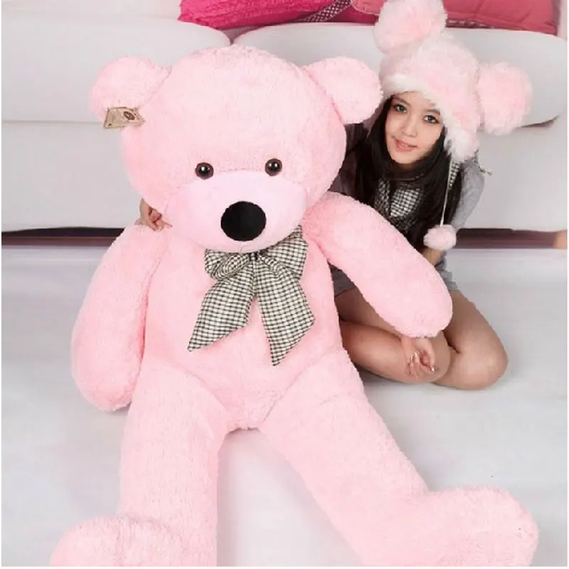 

90CM High Quality Huge Soft 100% Cotton Toy Best For Kids Giant Big Cute Plush Stuffed Teddy Bear Christmas Festival Gift#53446