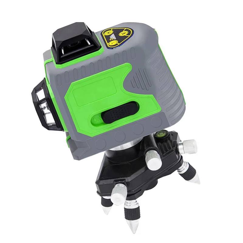 

12 Line 3D Infrared Ray Waterproof Self-Leveling Pivoting Base with Green Beam MDJ998