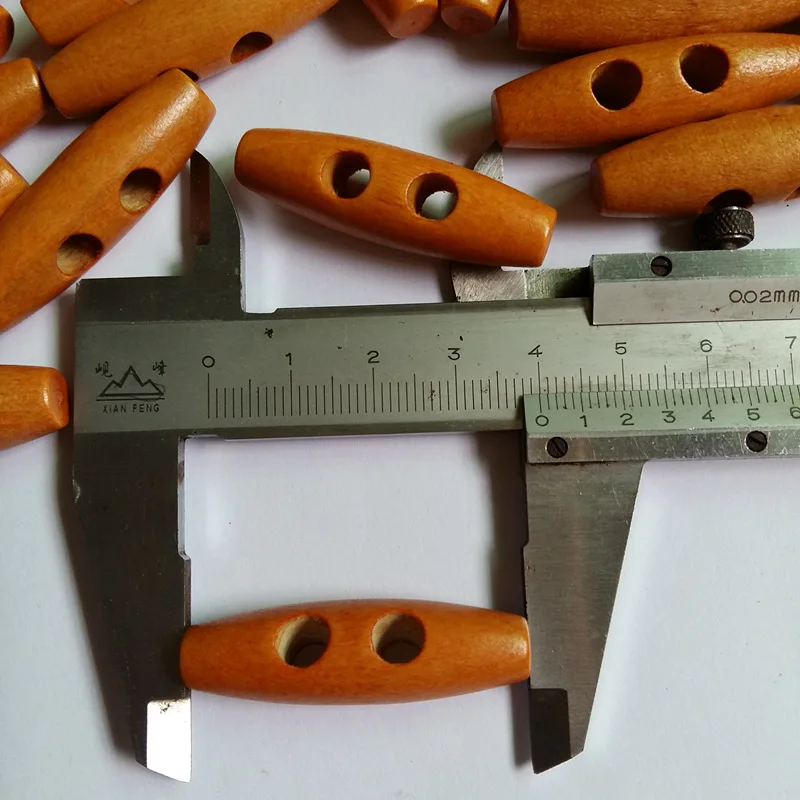 30 шт. 40 мм 2 отверстия деревянные пуговицы для шитья аксессуары оливковая Пряжка большой длинный скрапбук вещевой мешок пальто кнопка