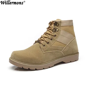

2017 Men's Outdoor Desert Army Combat Boots Men Winter Military Tactical Work & Safety Martin Boots Shoes Botas Hombre