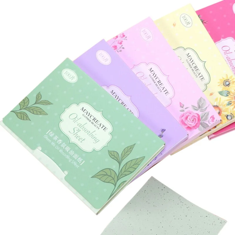 100 шт масло для лица Blotting Papers салфетки для удаления излишка масла лицо очищение, лечение акне масло для глубокого очищения Управление инструмент рекомендуем