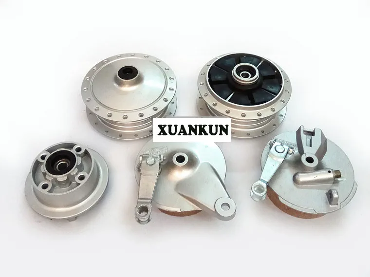 

AX100 Motorcycle Front and Rear Hub Core Steel Ring Hub Changchun Suzuki Front and Rear Brake Drum Cover Wheel Hub Assembly