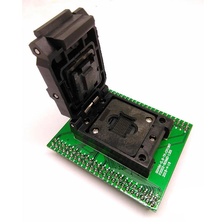 

BGA96 Clamshellprogrammer test socket pitch 1.0mm IC size 11*11mm BGA96(11*11)-1.0-CP01NT BGA96 VFBGA96 burn in socket