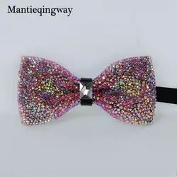 Mantieqingway 6 см полиэстер Банкетный Pouplar модные брендовые вечерние однотонный галстук-бабочка Галстуки Галстук для мужчин 2017 Bowties