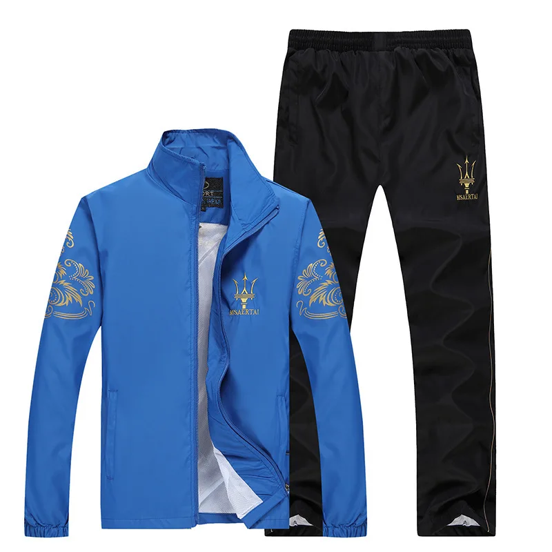 

5XL Large Size Tracksuit Men Set 2019 Brand Spring Autumn Sporting Suit Track Sweat Print Male Sportswear Jackets And Pants