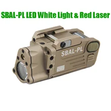 Тактический ЧПУ делая SBAL-PL светодиодный оружие Свет и красной лазерной Combo пистолет/винтовка фонарик темно-Земля