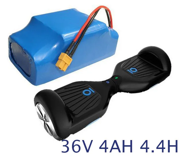 

36V Rechargeable lithium ion battery pack 4400mah li-ion cell for 2 wheel electric self balance scooter skateboard hoverboard