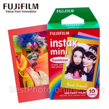10 Sheets Fujifilm Fuji Instax Mini 8 Film Rainbow Instant camera For 8 7s 7 50s 50i 90 25 dw Share SP-1 Camera Photo Paper