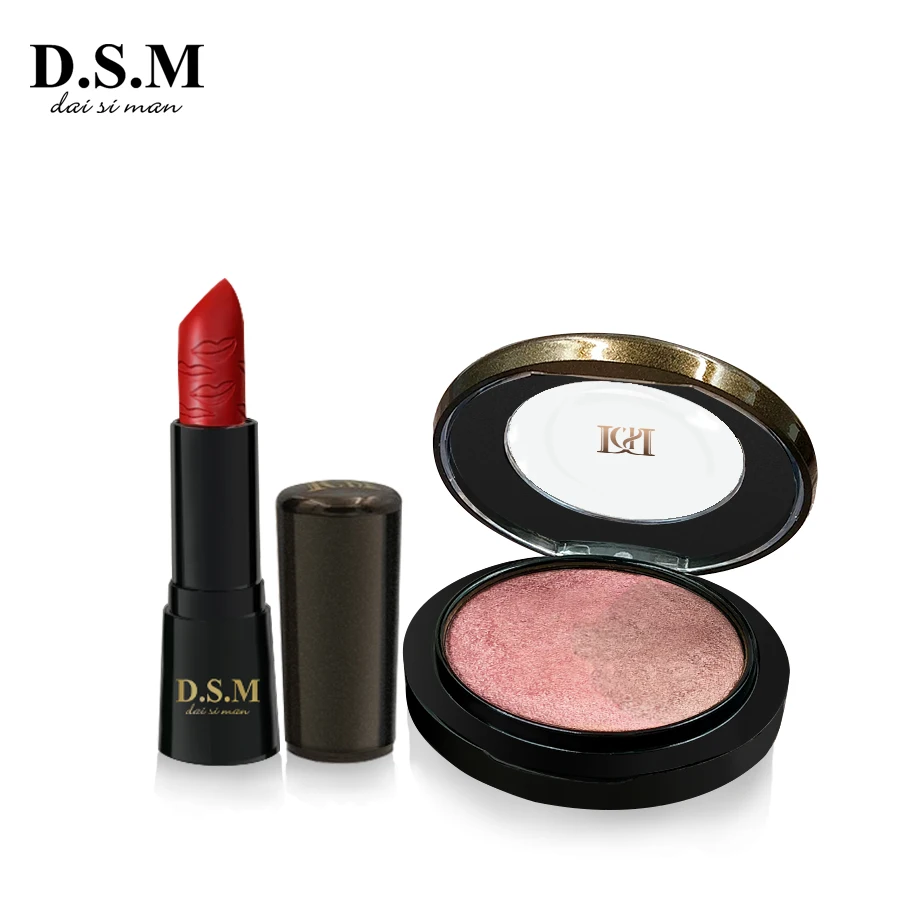 

D.S.M Professional Makeup Lipstick Waterproof Lipstain Lustre Lipsticks Popular Powder Blush Makeup Highlighter Bestseller