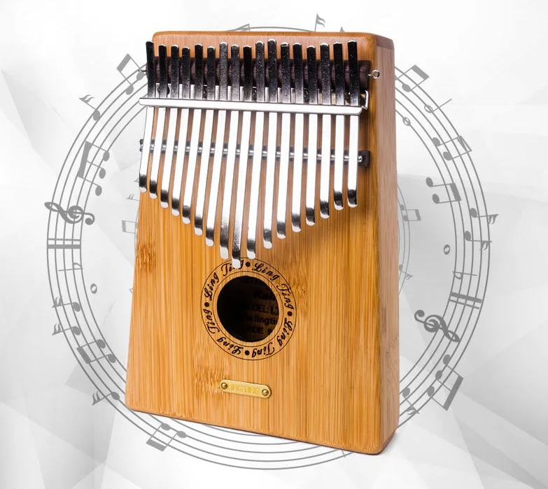 17-key Bamboo Kalimba Thumb Piano Mbira Sanza с сумкой для переноски музыкальная книга Наклейки тюнинг молоток музыкальный подарок