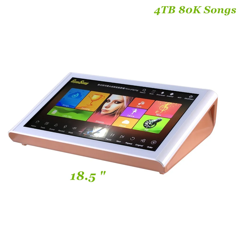 

GymSong 18.5" Android Linux 4Tb HDD Karaoke Machine set