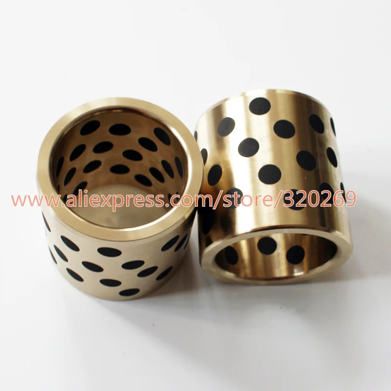 JDB 80 mm graphite solid self lubricating bearing oilless bushing