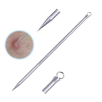

5pcs Blackhead Remover Tool Kit Stainless Steel Pimple Acne Needle Tweezer Blemish Whitehead Extractor Face Skin Care