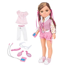 Супер девочка подарок игрушка куклы неторопливый отдых мода девочка кукла 43 см высокий шарнир Подвижная кукла с MP3 одежда гребень аксессуары