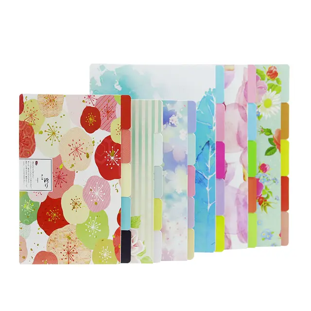 a5 a6 planner dividers filofax dashboard seperator paper flowers dividers binder