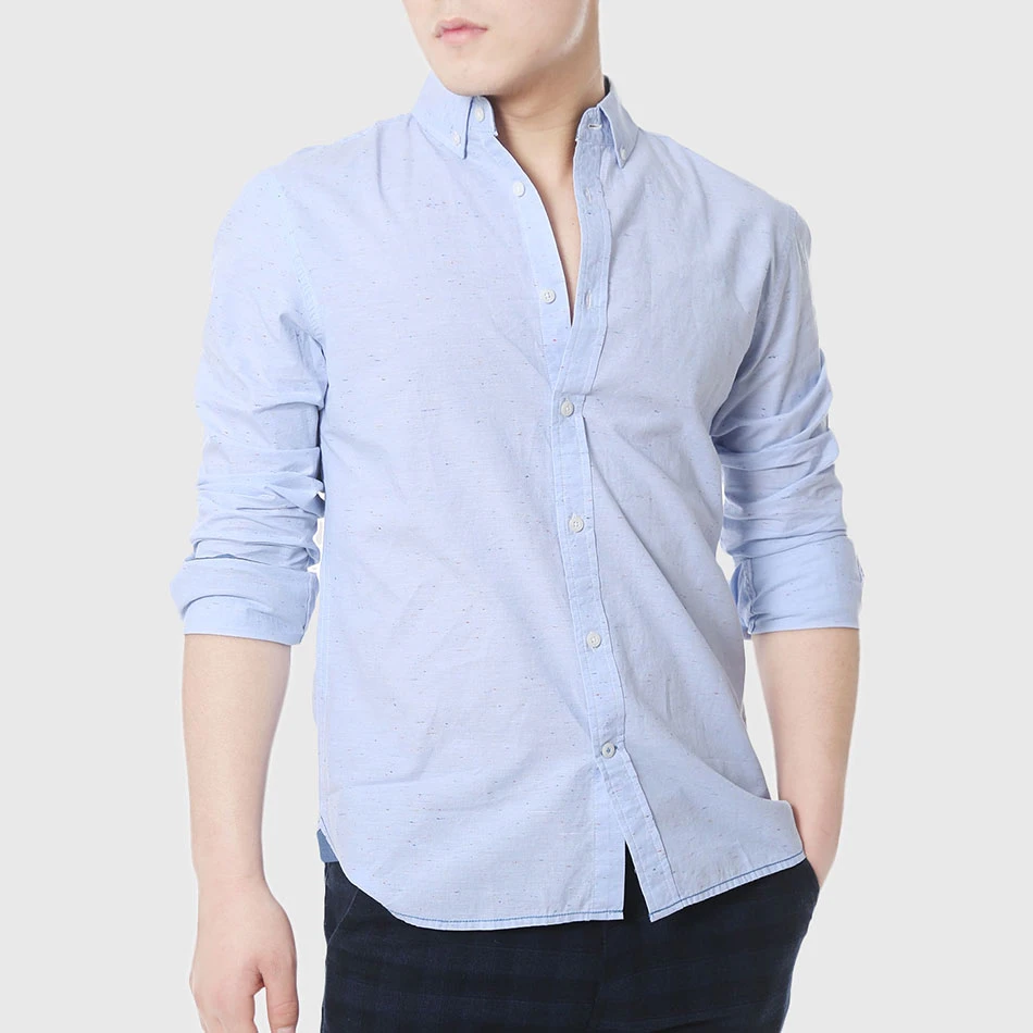 mens white fitted shirt