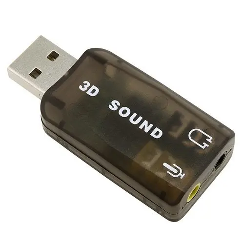 GOOJODOQ Внешняя USB Звуковая карта адаптер аудио 5,1 Виртуальная 3D USB до 3,5 мм микрофон динамик Интерфейс для наушников для портативных ПК