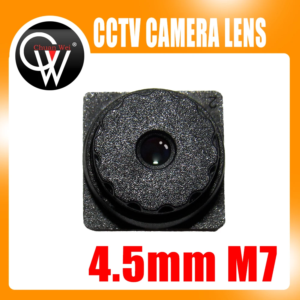 5PCS 5MP f2.0 4.5mm M7 lens 67Degrees Viewing Built-in IR Filter Mini CCTV Lens for ALL HD Mini CCTV Cameras