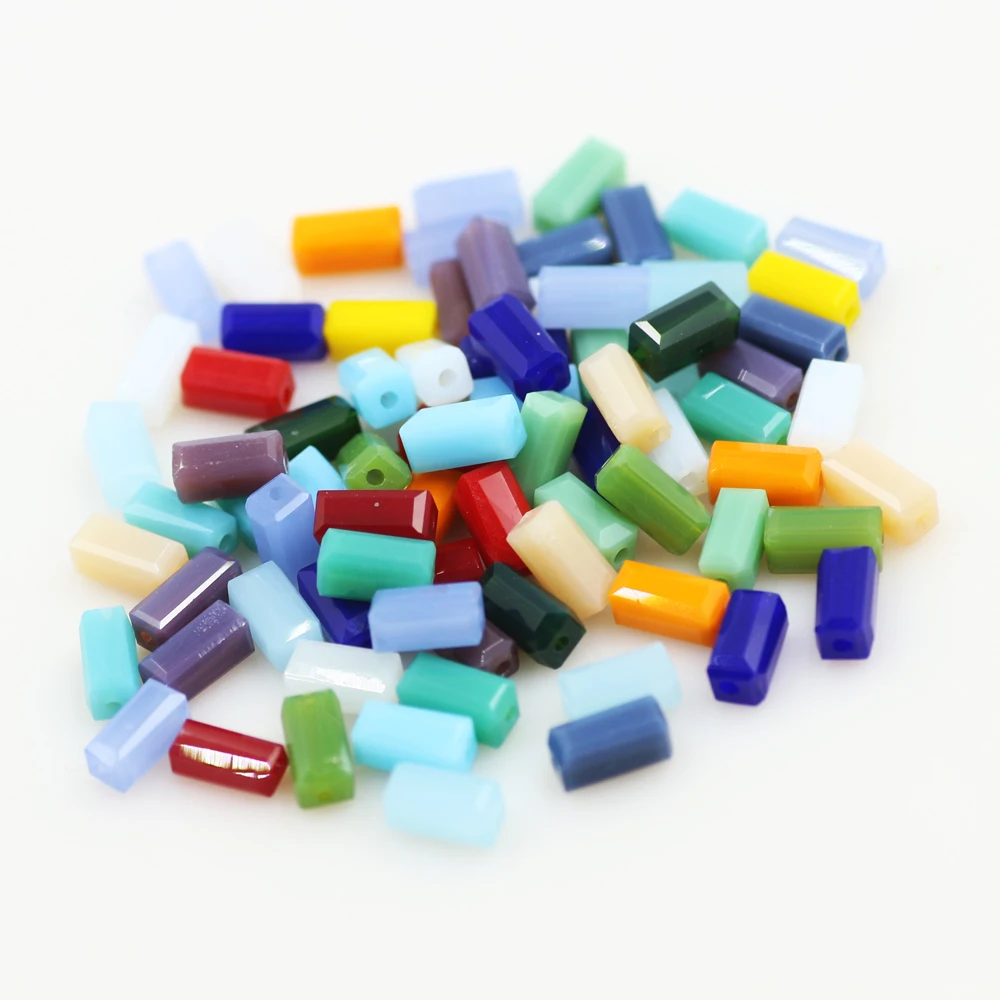 

ZHUBI DIY Making Jewelry 4mm Mixed Crystal Glass Chunky Beads Square/Drop/Bicone/Rodelle For Accessories Craft In Bulk Wholesale