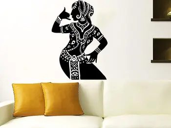 

Wall Decals Woman Belly Dance Dancing Oriental Woman Vinyl Sticker Decals
